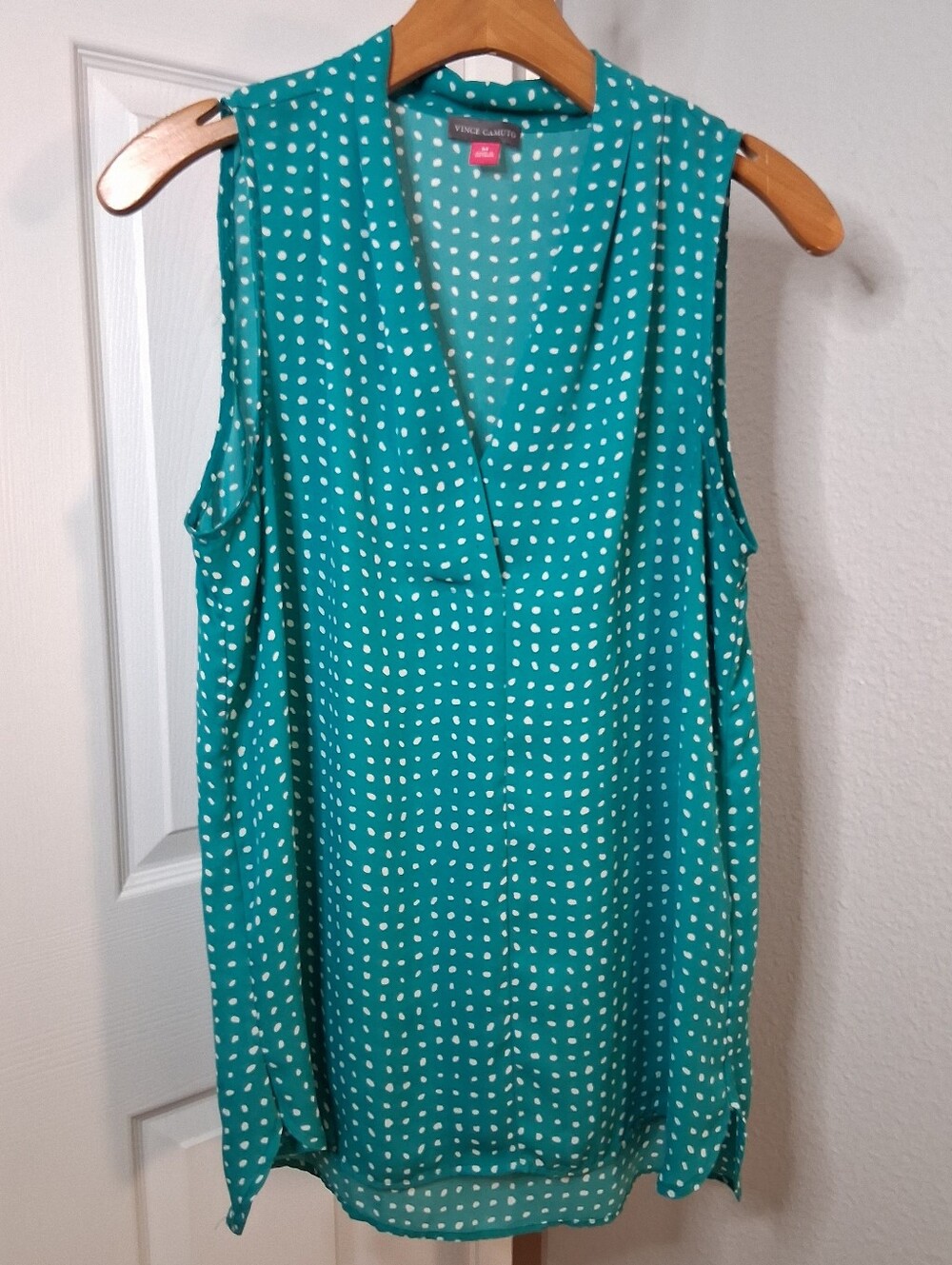 Vince Camuto Teal Blouse Tank Medium